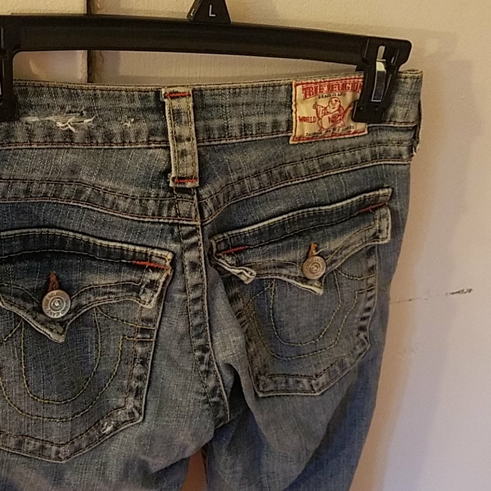 True Religion jeans, wide flare 27